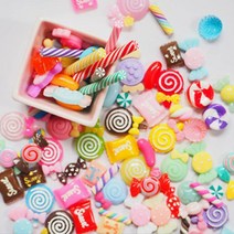 디자인어스 데코덴 파츠 데코덴파츠 핸드폰꾸미기 필통꾸미기 슬라임파츠 5W55582F, 1개, 쿠키파츠