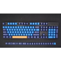 OEM PBT 열승화 키캡 퍼플 블루 블랙 포인트 커스텀 기계식 키보드 키캡, 단일사이즈