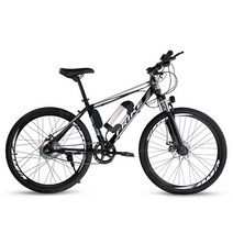FRIKE MAX 26인치 전기 산악자전거 리튬전지 36V 250W PAS 스로틀 겸용 전기 자전거, 그레이, 5A-20KM