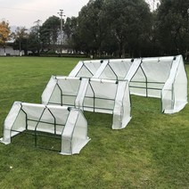 미니 원예 창고 텃밭 야채 온실 조립식 비닐하우스, 180x90x90cm 화이트 레인커버 + 돔 스탠드