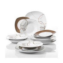 접시 그릇 WPYYI 18조각 세라믹 자기 주방 디너 플레이트 세트 테이블웨어 디저트 딥 수프