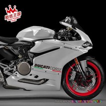 무드패싯 두카티 파니갈레 코르세 848 899 959 1098 1299 V4 V2 레터링튜닝스티커, A블랙(2장), 2개