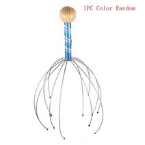 두피마사지기 두피 갈바닉 관리기 탈모방지 괄사 브러쉬 뜨거운 판매 1PC/2PCS 머리 두피 목 장비 스트레스, 01 1PC Random Color
