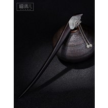 헤어 비녀 올림머리 한복 장식 핀 뒤꽂이 수제 스털링 실버 술 옥 나비 여성 스타일
