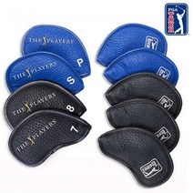 PGA TOUR 더 플레이어스 골프 아이언 헤드 커버 9개 세트 골프용품 필드용품, ./블루