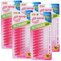 네오 에버덴 치간칫솔 I자형 10개입 x 5개 SSSS(0) 0.4mm 치실 휴대용캡 포함 듀폰모