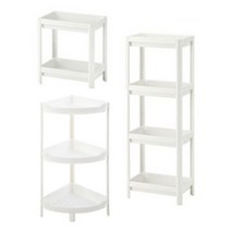 에스라이프 미니 코너 욕실 화장실 선반 2단 3단 4단, 삼각코너선반, 베이지, 1개