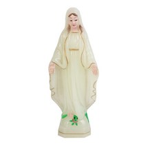 성가정상 미니 성모마리아 조각 파티마 성모님 성가정상 가톨릭 마돈나 기독교 유럽 개체, 15cm 빛나는 마돈나