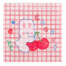 킹콩아울렛 10매입 다용도 캐릭터 비닐지퍼백 미니 포장 봉투 파우치 크리스마스선물, 05. 체리버니