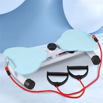 1인 실내 허리돌리기 트위스트 운동기구 옆구리살 다이어트 발지압 효과 전신운동 밴드형 회전원반(튜닝밴드 증정), 블루