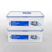 락앤락 클래식 직사각 밀폐용기 2.6L x 2개 HPL826