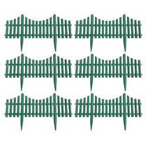 잔디엣지 울타리 화단 정원 경계 6pcs 풍경 테두리 테두리 diy 스탠드 테두리 장식 식물 diy 장식에 대 한 잔디 잔디 식물 테두리 접경, 초록