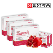 일양 약품 데일리 석류 콜라겐 젤리 30포 스페인산 석류 농축액 저분자 피쉬 콜라겐 엄마 어머니 건강 선물, 3개