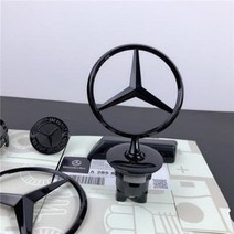 벤츠 본넷 보닛 S클래스 E220 C200 s350 엠블럼 튜닝 E300 라이트 블랙, 02 벤츠 밀 이삭 마크[피아노 블랙]