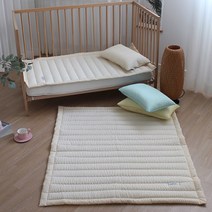 굿몽 누디썸머 시어서커 여름 유아 토퍼패드, 크림