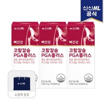 기타 [T][신신제약] 코랄칼슘 PGA플러스 60정 x 3팩 (90일분), 없음
