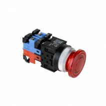 건흥전기 1A1B 조광 푸쉬락 버섯형 LED램프 비상 스위치 24V AC DC 25mm KBL25EP-L3C11, 블루 [KBL25EP-L3CB11], 블루 [KBL25EP-L3CB11]