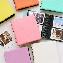 68 Fujifilm Instax 폴라로이드 미니 스냅 샷 사진 앨범 미니 영화 7 s 8 25 50 s 90 instax Mini Polaroid Album 용 포켓 케이스|, 1개, 단일, 파란