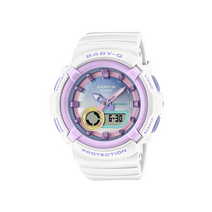 [베이비지 BABY-G] BGA-280PM-7ADR 파스텔톤과 메탈질감의 조화 화이트 퍼플 캐주얼 시계