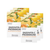 이노헬스앤케어 뉴질랜드 중성화 천연 비타민C 에스터C 엔조제놀 60캡슐 어린이 성인 약2개월분, 6박스+15%할인