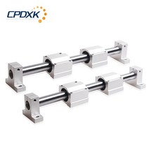 선형 레일 12mm 샤프트 + 베어링 하우징 SCS12UU 클램프 SK12 DIY CNC 라우터 밀스 선반용, 13 800mm_01 SCS8UU