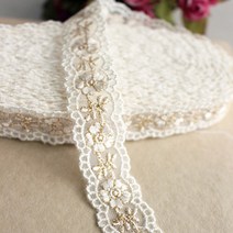 패브릭샵 TR레이스 1필 장미꽃길 금사