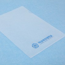 신화오피스 L홀더 반투명 청박인쇄