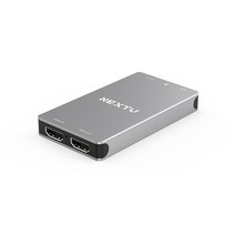 넥스트 NEXT-7322HVC-4K USB 3.0 to HDMI 외장형 캡쳐보드 영상 비디오 편집 캡쳐카드 1인방송 크리에이터 유튜브 영상편집보드-외장형, 선택없음