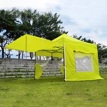 베이직3x4.5 캐노피천막 캠핑천막 감성천막 포장마차 야외천막 접이식천막, B타프풀 3X4.5 레드