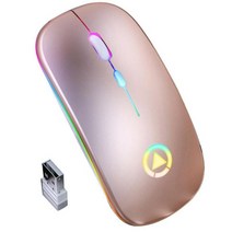 게이밍 키보드 rgb g101 61key 백라이트 블루 축 기계식 컴퓨터 데스크탑 노트북 게임용 무선 마우스 액세서리, 로즈 골드 쥐