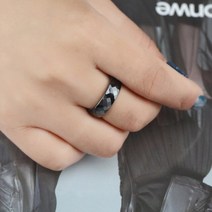 세라믹반지 아크릴 비즈 Tigrade여성을 화이트 세라믹 반지 남성 46mm 여성 독특한 디자인 주얼리 웨딩 밴드를 손으로 잘라 내는 반짝이