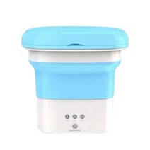 미니건조기 미니세탁기 1인 가전 의류 건조 휴대용 미니 접이식 세탁기 양말 속옷 의류, 블루 우리