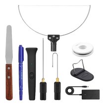 스티로폼절단기 자르기 칼 커터18W 3 in 1 Electric Styrofoam Cutter Cutting Machine Styro Foam Pen Por, 02 9pcs 3 in 1 US Plug
