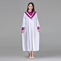 성가대복 성가대가운 찬양 현대 의류 크리스찬 교회 합창단 성자 의상 여성 성직자 가운 시 클래스 서비스 수녀 노래 AliExpress, design 4+S