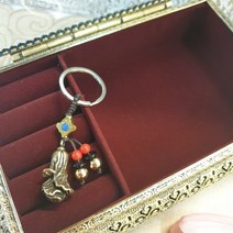 시떼몰 황동 배추 파차이 키링 키홀더 재물상승