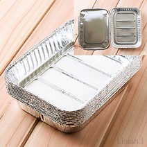 리시안제이 20X15CM 은박 도시락 10개입 알루미늄도시락 일회용도시락용기