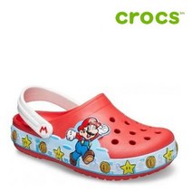 크록스 아동 샌달 40- 206438-8C1 Kids Crocs Fun Lab Super Mario Lights Clog Flame