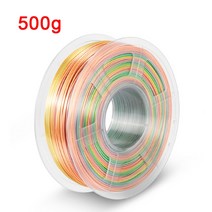실크 레인보우 필라멘트 1.75mm 3d 프린터 용 샤이니 폴리크롬 컬러 pla 필라멘트, c 실크 레인보우 - 500g, 협력사