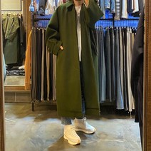 어썸블랑 빅사이즈 맥코트 남성 오버핏 롱코트 4color