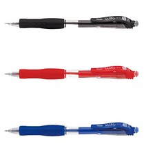 펜텔 롤리볼펜 단색 0.7mm 1.0mm BP127 BP130 레드 블랙, 0.7/레드