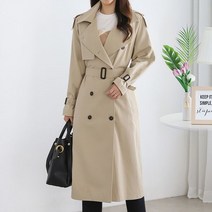 모리스커밍홈 클래식 더블 버튼 면 트렌치코트_M2302CT002A