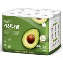 한예지 한예지 셰프 천연펄프 키친타올 130매 6롤 1팩, 천연펄프 키친타올 130매 6롤 4팩