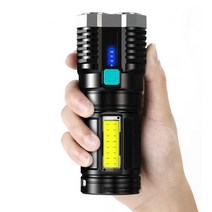 농사친구 LED 후레쉬 1+1 세트상품 자전거 라이트 고휘도 손전등 휴대용 캠핑 랜턴, led 손전등 1+1