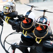 귀여운 프로펠러 헬멧 led 블랙 러버덕 꾸미기 오리 전조등 씽씽카 자전거 퀵보드 오토바이 스쿠터 바이크, wc614 아메리카