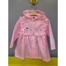 모이몰른(뉴코아 창원)@@핑키레인코트M228RCI06P 사랑스런핑크프릴디자인에A라인으로귀엽여움빵빵!!!!가방(파우치)이랑세트인레인코트