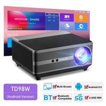 풀 HD 1080P 프로젝터 TD98 WiFi LED 2K 4K 비디오 영화 스마트 PK DLP 홈 시어터 시네마 비머, 01 Android Version