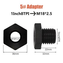 목공 선반 척 나사산 스핀들용 어댑터 목공 변환 액세, 5