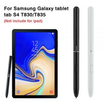 터치 스크린 펜 삼성 갤럭시 탭 S4 10.5 2018 SM-T830 SM-T835 T830 T835 스타일러스 버튼 연필 (압력 감도 없음), Black