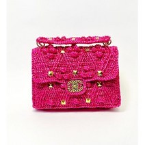 DIY_토트백 뜨기_니팅핸즈 패키지 키트, 루비 레드, 체인추가