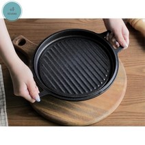 가정용삼겹살불판 가정용 세척이 편한 솥뚜껑 일체형 고기 불판 업소용구이기 캠핑용, 클로이 그릴팬(IH)